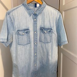 Jean button down shirt